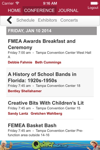 FMEA: Florida Music Education screenshot 2