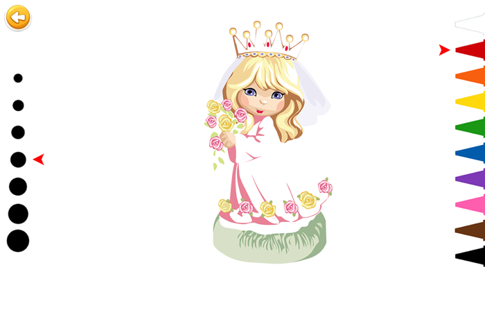 The Little Princess Coloring Pages For Girls