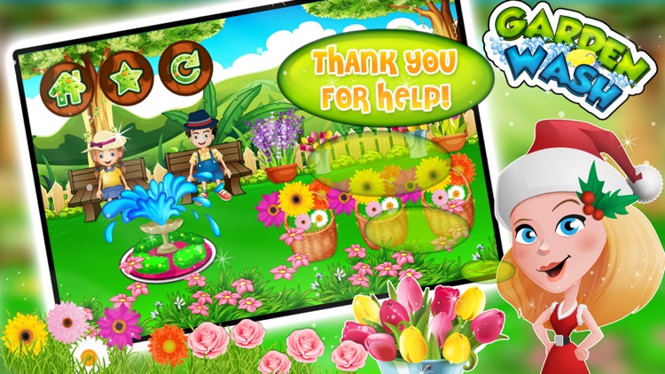 Garden Wash – Cleanup, decorate & fix the house lawn in this game for kids screenshot-4