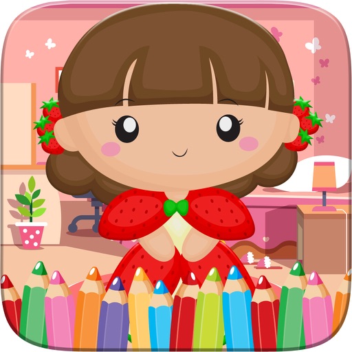 Little Princess Food Coloring World Drawing Story Kids Game iOS App