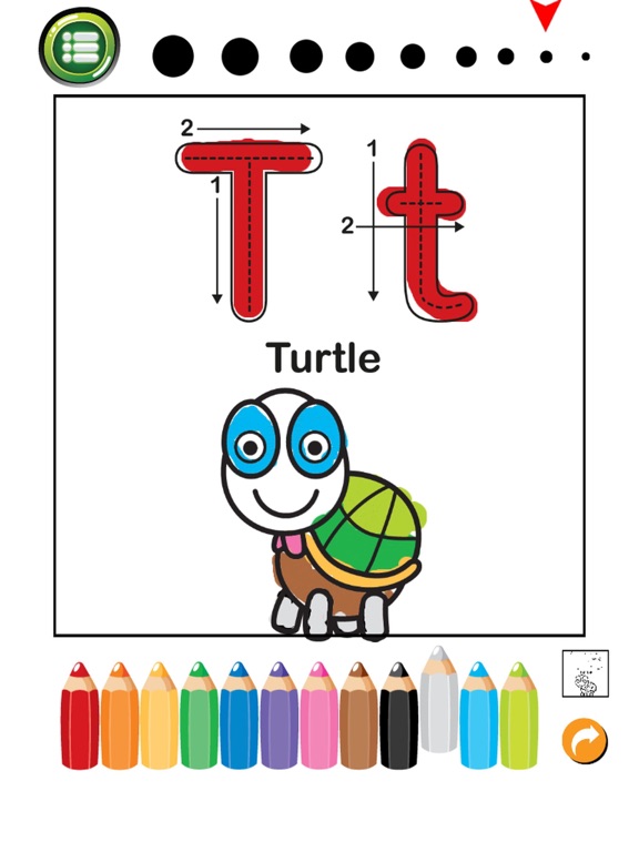 ABC Trace And Phonics Coloring Books : English Learning Free For Kids And Toddlers! iPad screenshot