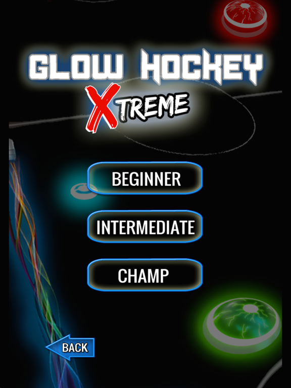 Glow Hockey Extreme iPad screenshot