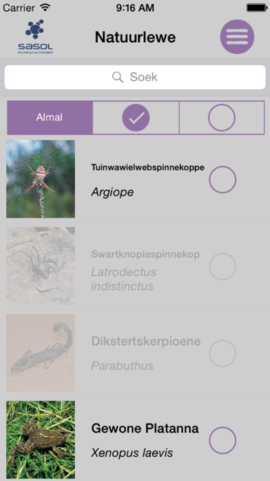 Screenshot #2 pour Sasol Natuurlewe vir Beginners (Lite): Blitsfeite, foto's en video's van 46 Suider-Afrikaanse diere