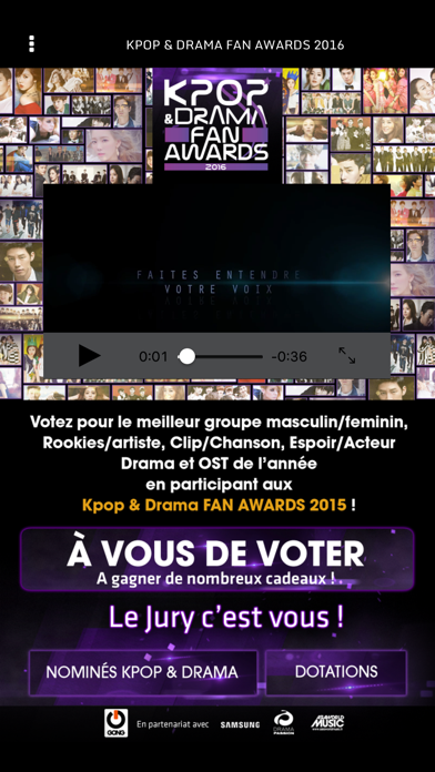 Screenshot #2 pour KPOP & DRAMA Fan Awards