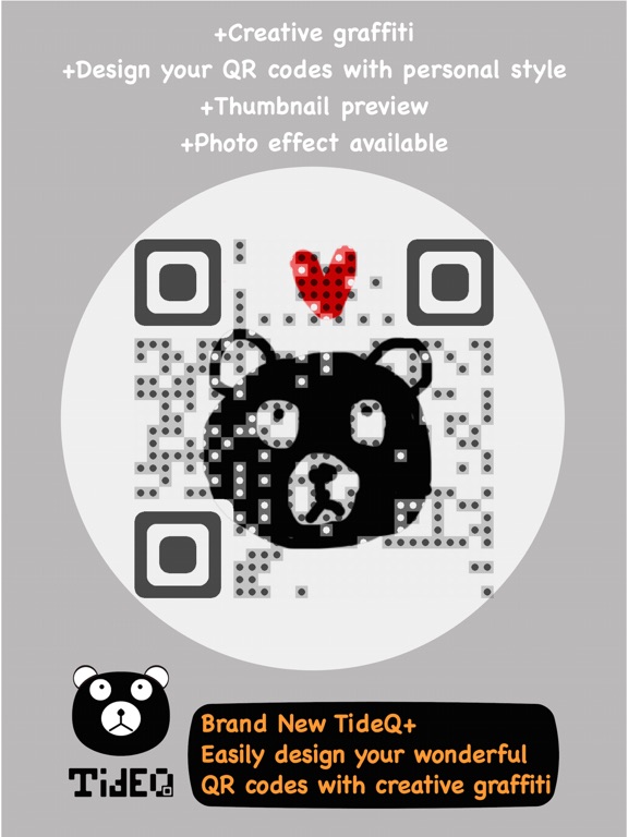 Tide Q+ -QR Code Generator iPad screenshot