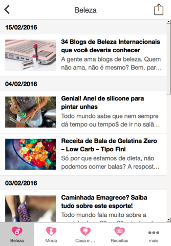 Magazine Feminina - A revista digital da Mulher Brasileira! screenshot 2