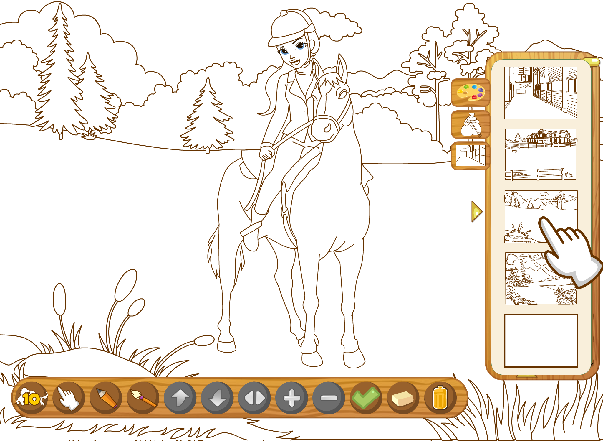 Coloringbook Horses  – Color, design and play with your own little horse and pony screenshot 8