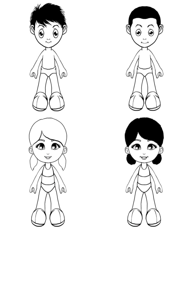 Paper Doll Coloring Book! screenshot 2