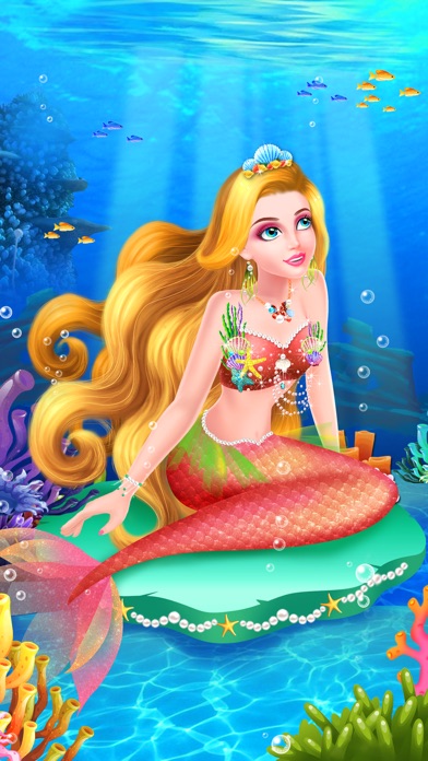 princess mermaid makeover - undersea world beauty spa, makeup &