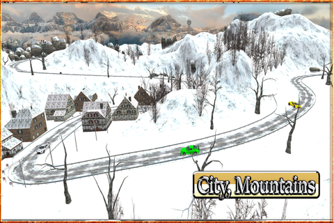 Car Driving 3D : Free Snow Hill Landscape Simulator 2016 screenshot 4