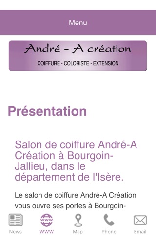 Salon André-A Création screenshot 2