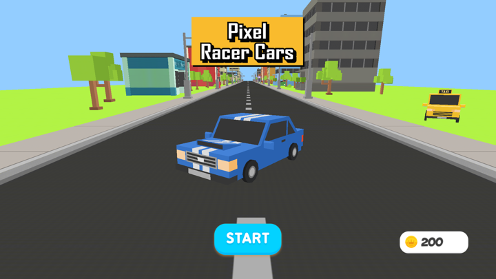 Screenshot #1 pour Pixel Racer Cars 3D for TV