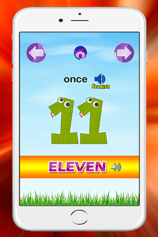 Learn English to Spanish Number 1 to 100 Free : Education for Preschool screenshot 3