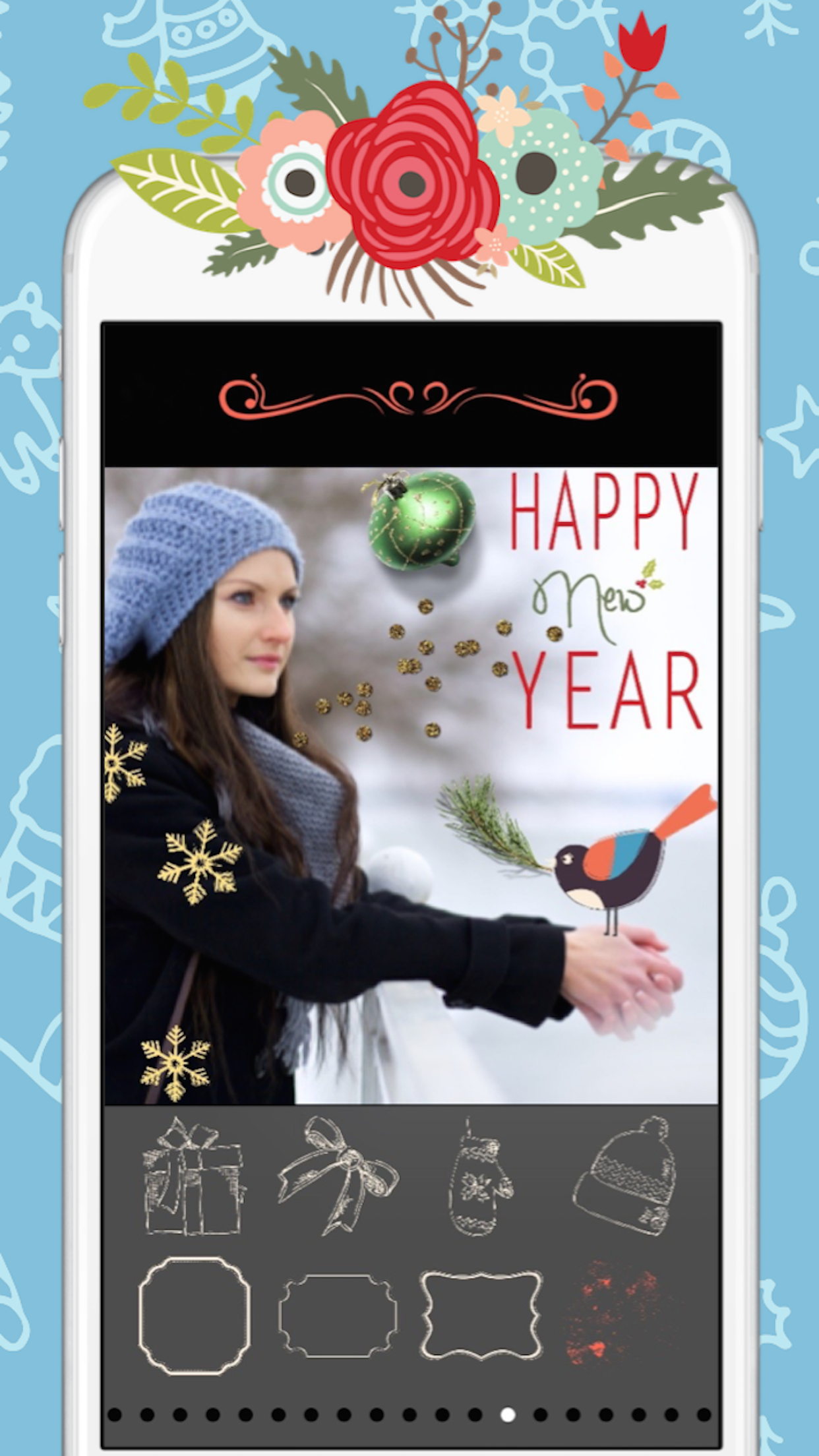 Merry Christmas & Happy New Year 2016 - Stickers for Photos screenshot 5
