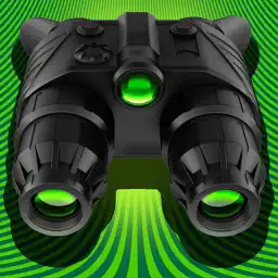 Night Vision True HDR - See In The Dark (NightVision Real In Low Light Mode) Green Goggles Binoculars with Camera Zoom Magnify (Video, Photo) and Private / Secret Folder Pro app icon