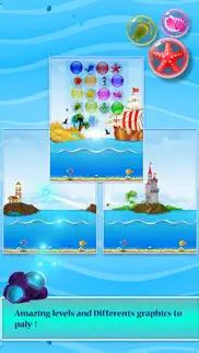 bubble shooter mermaid - bubble game for kids iphone screenshot 2