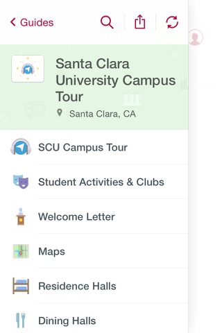 Santa Clara University screenshot 2