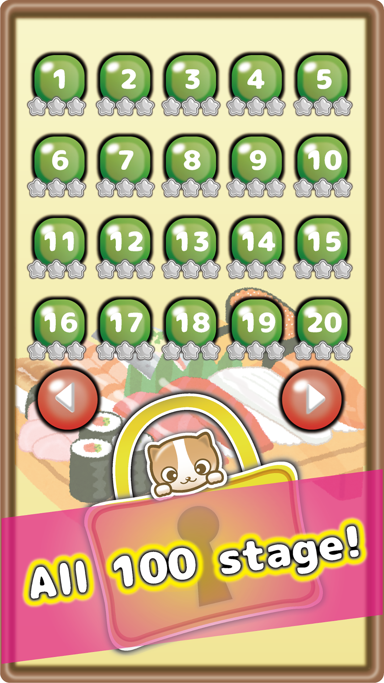 Sushi Escape Story of a Cat -Brain puzzle-