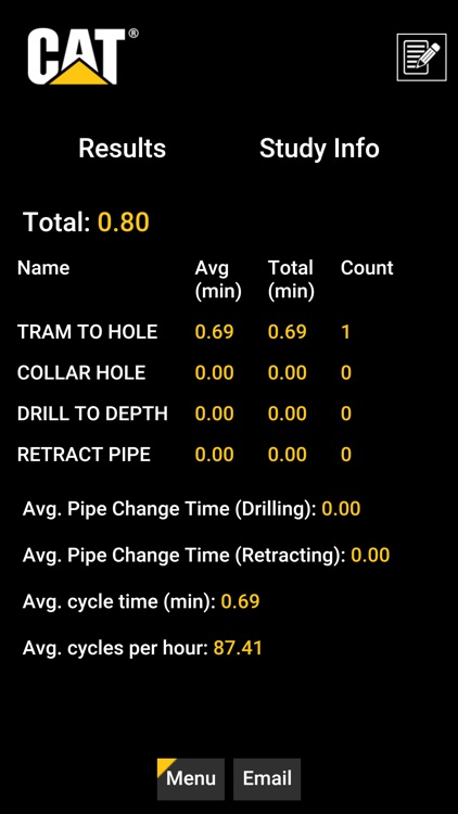 Cat® Drill Cycle Timer screenshot-3