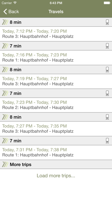 Öffliner - timetable information Linz Screenshot 2 - AppWisp.com Öffliner - timetable information Linz Screenshot 2 - AppWisp.com