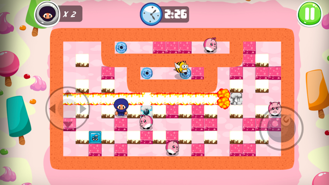 ‎Ninja Boy Adventures - Bomberman edition Screenshot