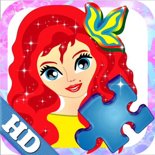 Princess Puzzles for Girls – Games & Jigsaw for Kids with Pony, Fairy & Mermaid HD icon