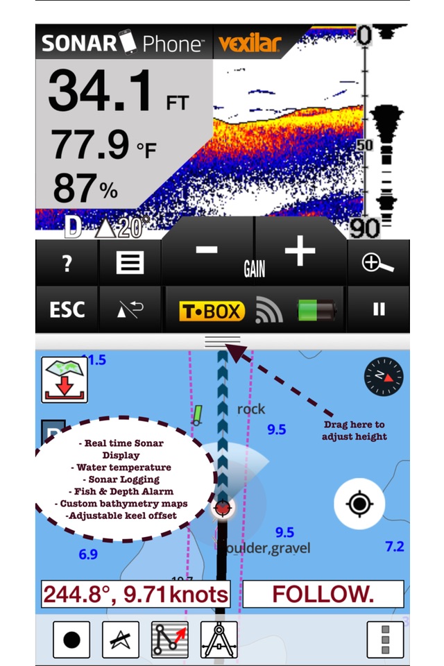 Marine Navigation - Canada - Offline Gps Nautical Charts for Fishing, Sailing and Boating screenshot 2