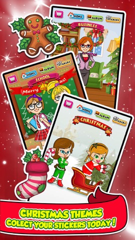 Christmas Sticker Dress Up Salon - little baby santa & emoji makeup games for girl kids!のおすすめ画像2