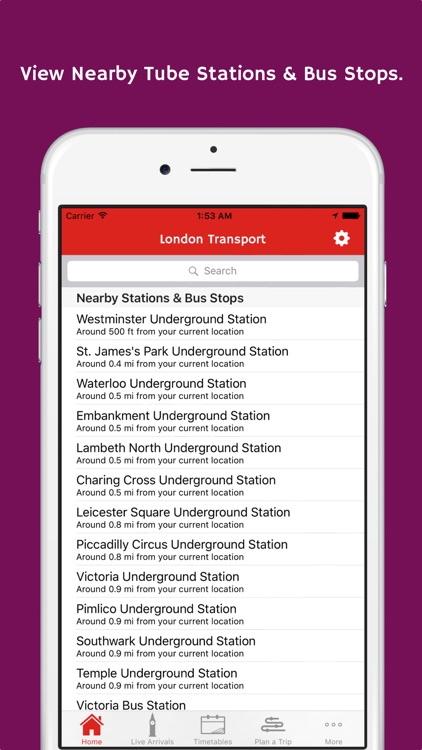 London Transport App