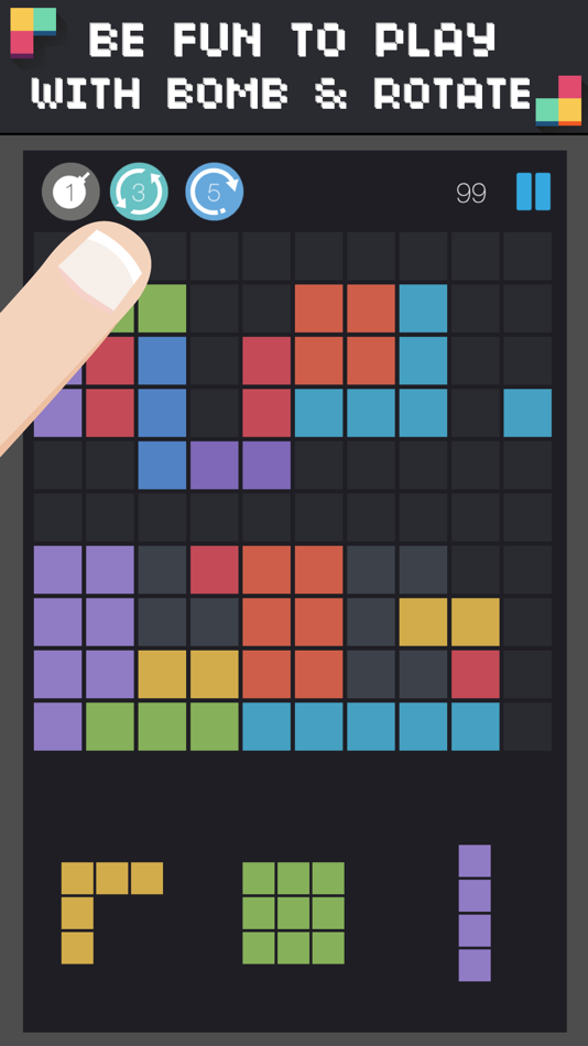 #2. 1 Block Launcher Squares (iOS) By: MelonSoup