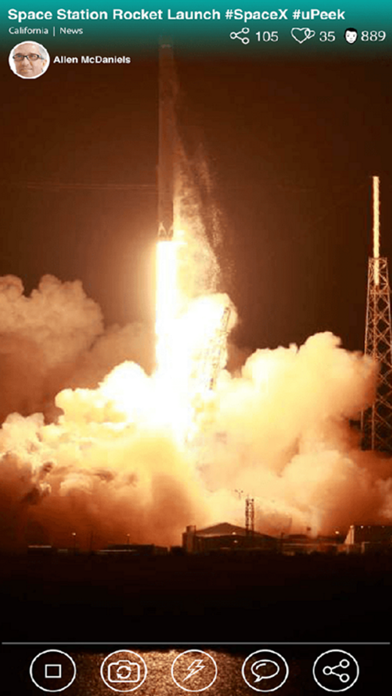 uPeek - LIVE Stream Video iPhone screenshot 4 - Social Networking app