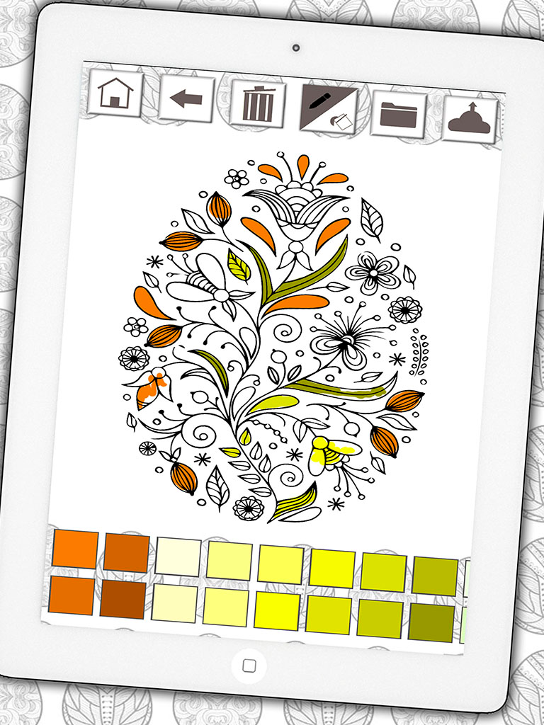 Easter mandalas coloring book – Secret Garden colorfy game for adults