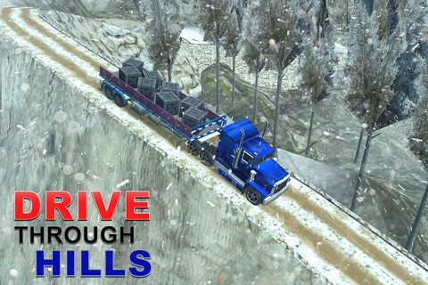 Off-road Snow Truck Transporter 3D – An Euro trailer simulation game screenshot 3