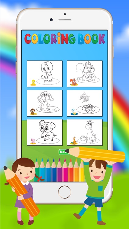 Animals Coloring Book for a Little Preschool Toddler Kids screenshot-3