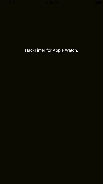 HackTimer for Apple Watch