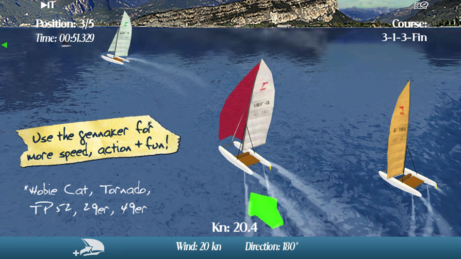 #3. CleverSailing Lite - Sailboat Racing Game (iOS) 由: Christoph Gogolin