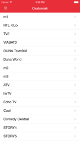 Magyar Televízióadás Guide screenshot