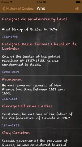 Game screenshot History of Québec apk