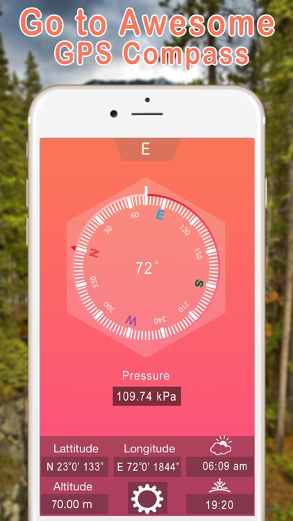 GPS Compass | Heading, Altimeter, Barometer, Location, Sunrise & Sunset