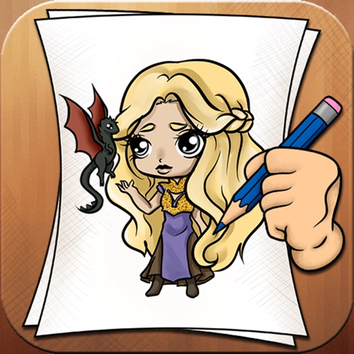 Learning To Draw Game Of Thrones Version iOS App