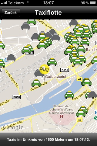 Taxi Frankfurt screenshot 2