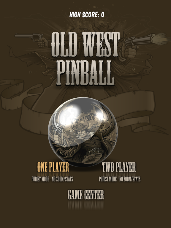Old West Pinball iPad screenshot
