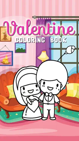 Game screenshot Valentine Coloring Book : Cute & Lovely! Free For Kids And Toddlers mod apk