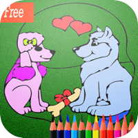 amazing cat and dog coloring booklearn basic drawing colors for toddlerfun and free