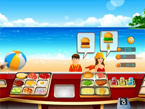 Burger Cooking Restaurant Maker Jam - Fast Food Match Game for Boys and Girls iPad screenshot