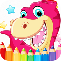 Dinosaur Dragon Coloring Book  Dino Drawing Animal Paint And Color