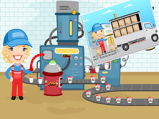 Flavored Milk Factory farm - Milk the cows & process it with amazing flavors in dairy factory iPad screenshot