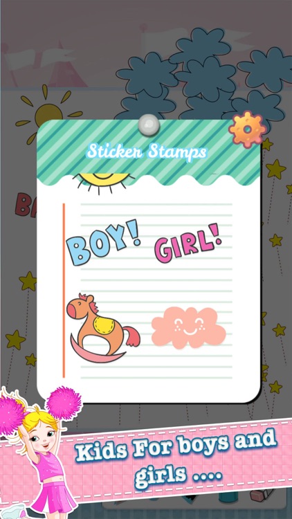 Little Girls Drawing Coloring Book - Cute Caricature Art Ideas pages for kids screenshot-4