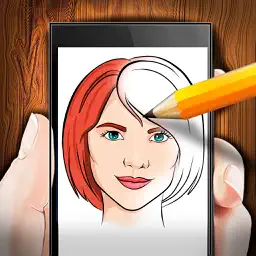 Lesson Draw Human Face app icon