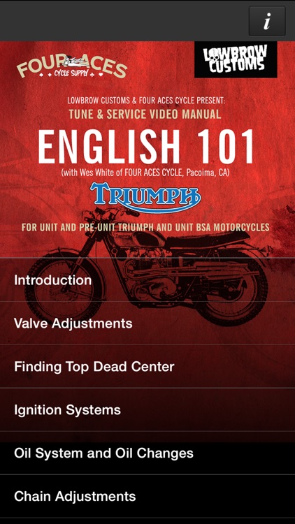 English 101 - For Unit and Pre-Unit Triumph and...